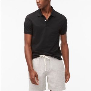 Polo Bundle - J.Crew Classic Untucked Flex piqué polos in White, Navy and Black.